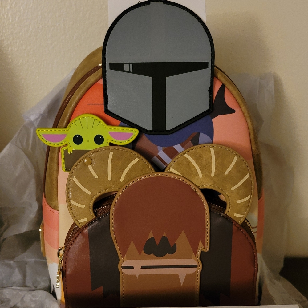 Mandalorian loungefly mini backpack